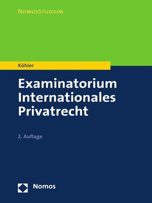 cover image of Examinatorium Internationales Privatrecht